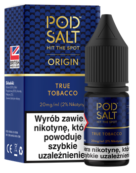 Pod Salt Origin True Tobacco 10ml Nicotine Salt E-Liquid