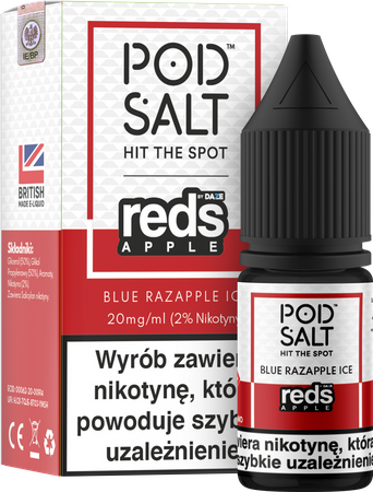 Pod Salt Blue Razapple Ice 10ml Nicotine Salt E-Liquid Fusion