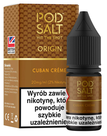 Pod Salt Origin Cuban Creme 10ml Nicotine Salt E-Liquid