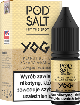 Pod Salt Yogi Peanut Butter Banana Granola 10ml Nicotine Salt E-Liquid Fusion