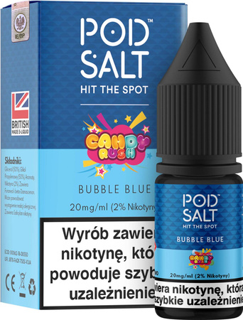 Pod Salt Bubble Blue 10ml Nicotine Salt E-Liquid Fusion