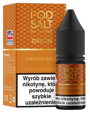 Pod Salt Origin Virginia Gold 10ml Nicotine Salt E-Liquid