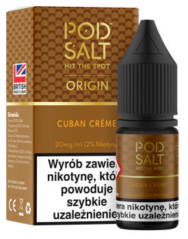 Pod Salt Origin Cuban Creme 10ml Nicotine Salt E-Liquid