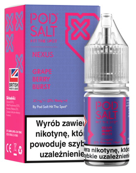 Nexus Grape Berry Burst 10ml Nicotine Salt E-Liquid